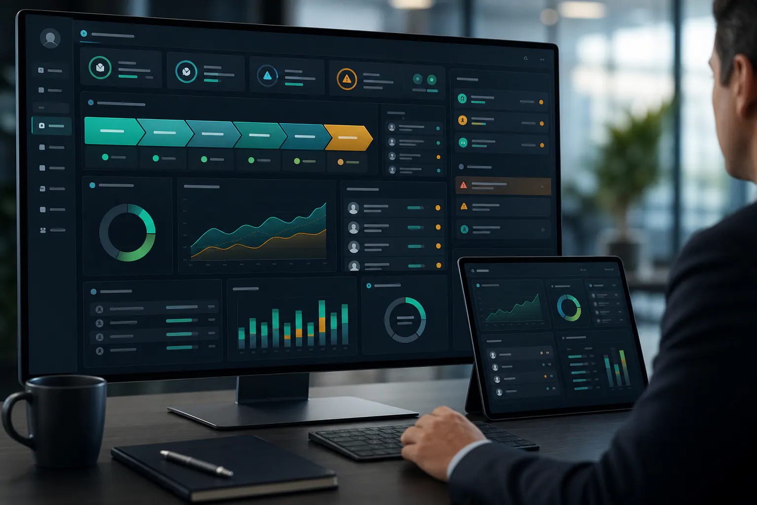Dashboard CRM ventas y pipeline comercial Dashboard CRM ventas para gestión de clientes, pipeline comercial, seguimiento de oportunidades y forecast