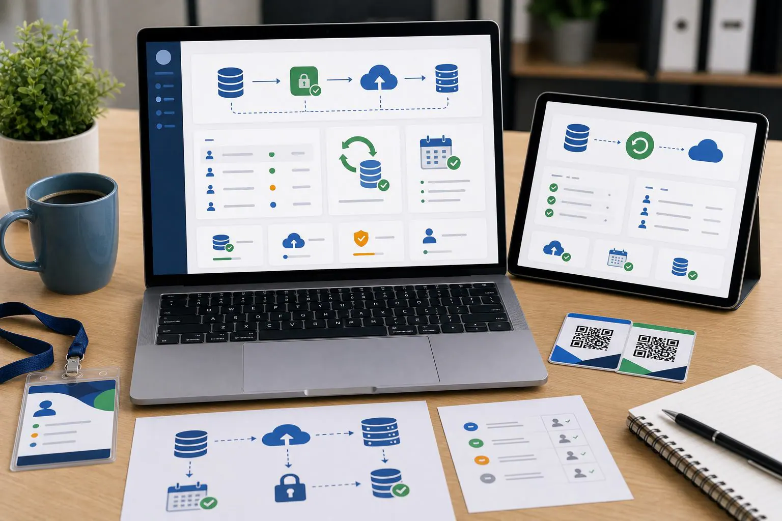 Flujo de respaldos y restauracion de datos para registros de eventos